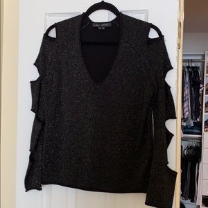 Black Sparkle Cashmere Sweater